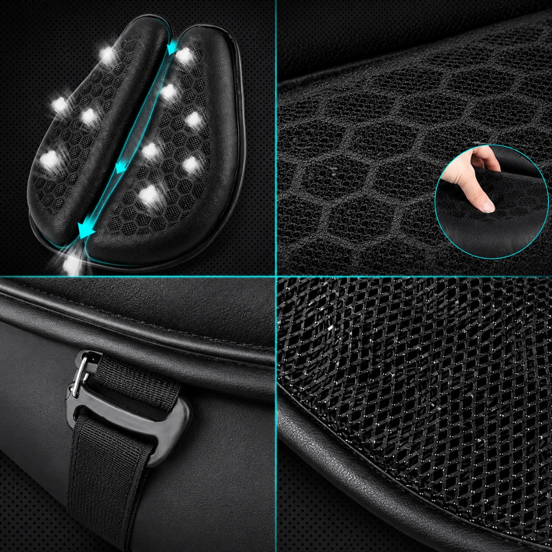 MotoComfort 3D™ – Gel Seat Cushion for Motorbikes