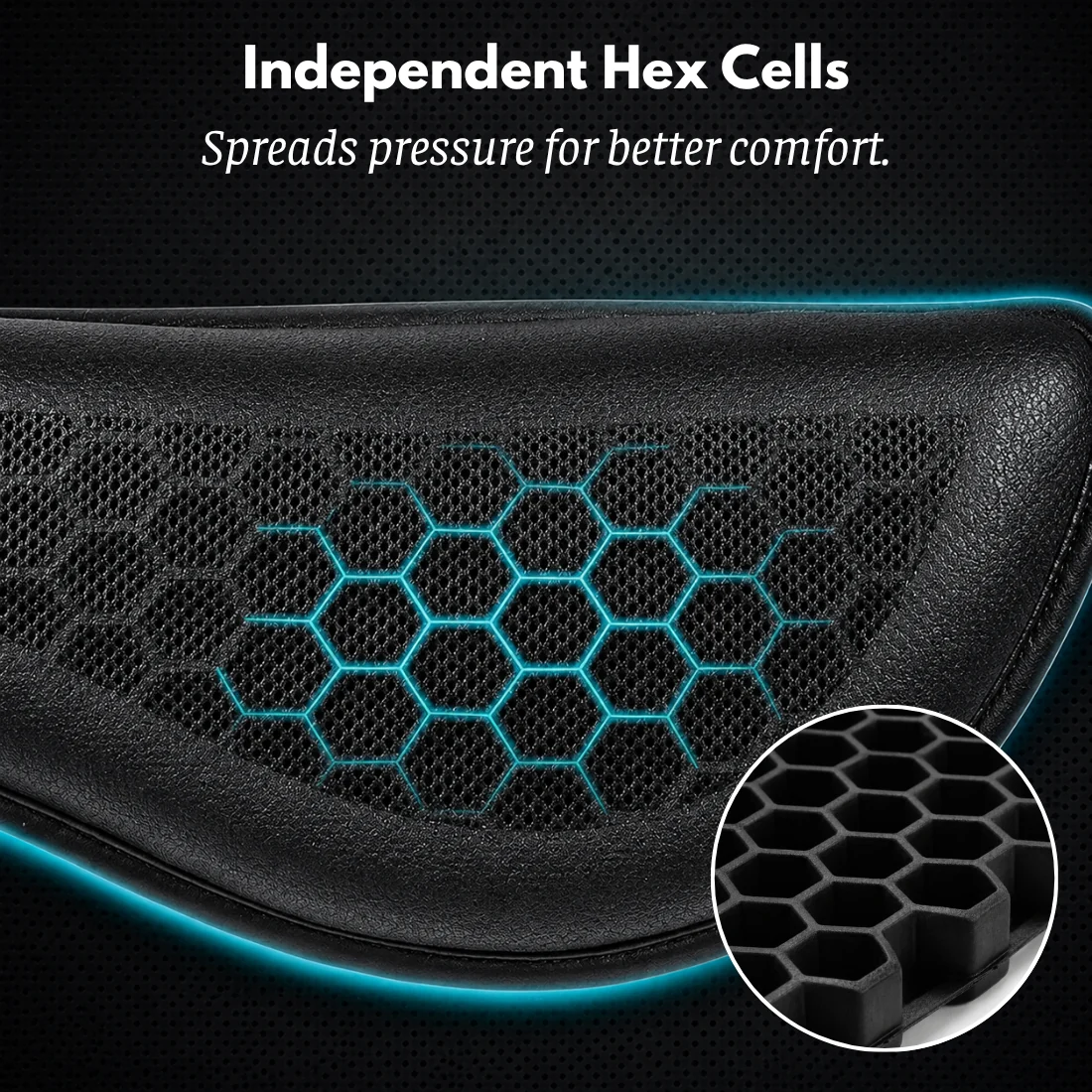 MotoComfort 3D™ – Gel Seat Cushion for Motorbikes