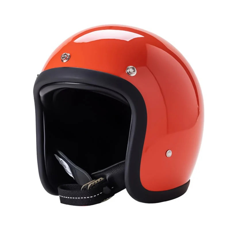 RetroRide™ – Vintage Open Face 3/4 Helmet for Motorbike Riders