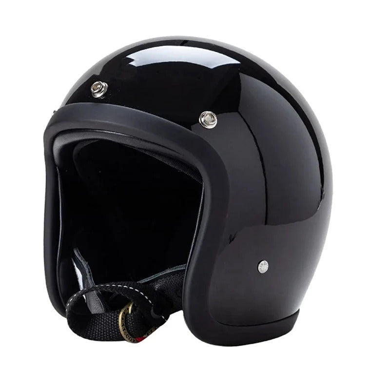 RetroRide™ – Vintage Open Face 3/4 Helmet for Motorbike Riders