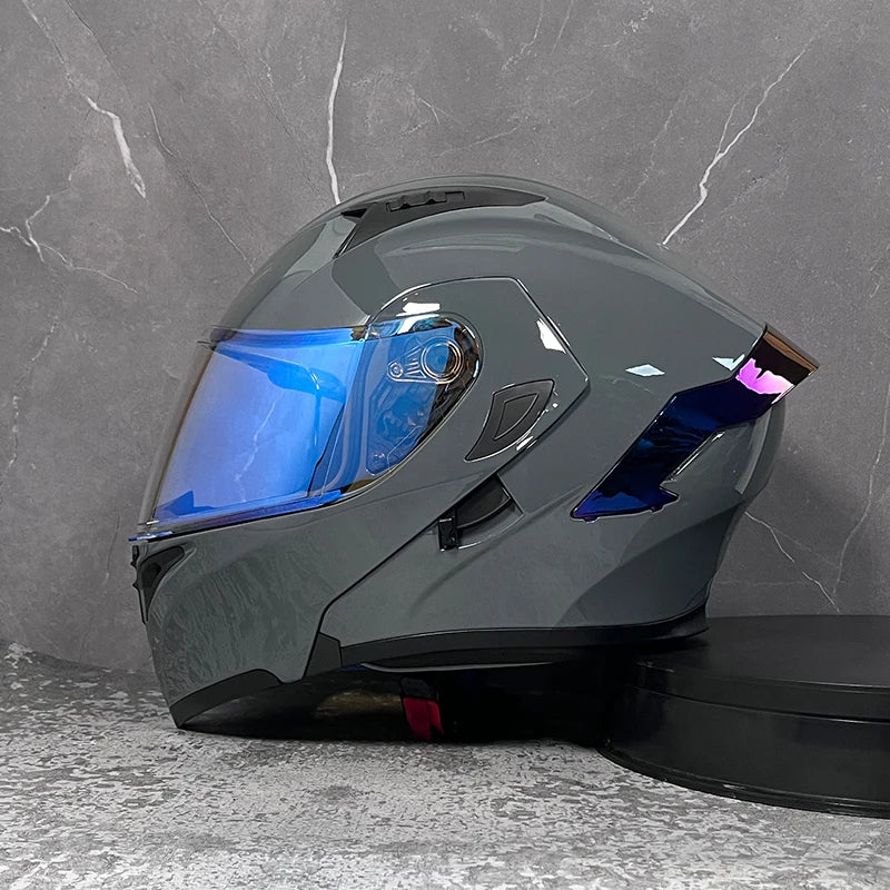 MotoShield™ Flip-Up Pro — Full Face Motorcycle Helmet with Dual Visor