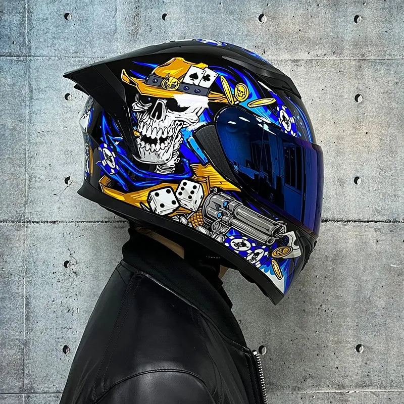 JIEKAI™ Dual-Lens Full Face Motorcycle Helmet