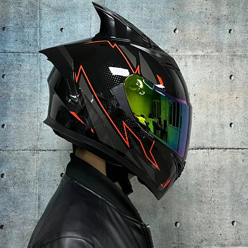 JIEKAI™ Dual-Lens Full Face Motorcycle Helmet