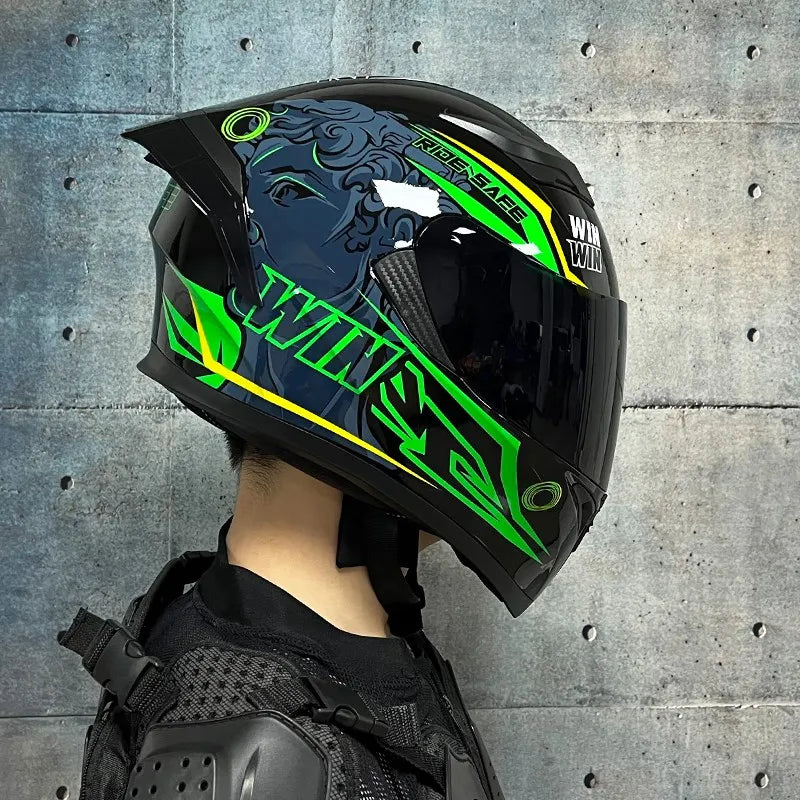 JIEKAI™ Dual-Lens Full Face Motorcycle Helmet