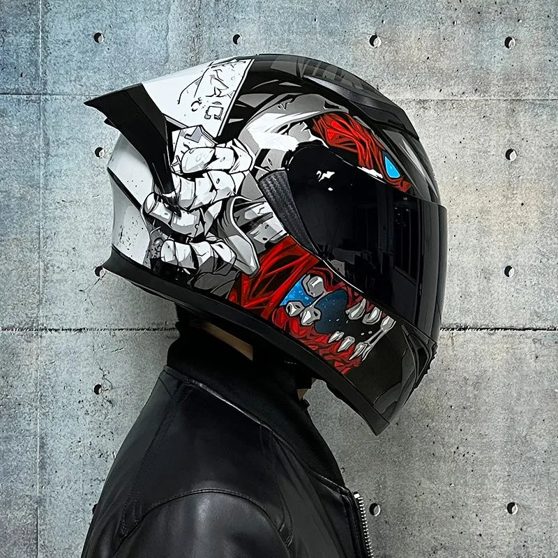 JIEKAI™ Dual-Lens Full Face Motorcycle Helmet