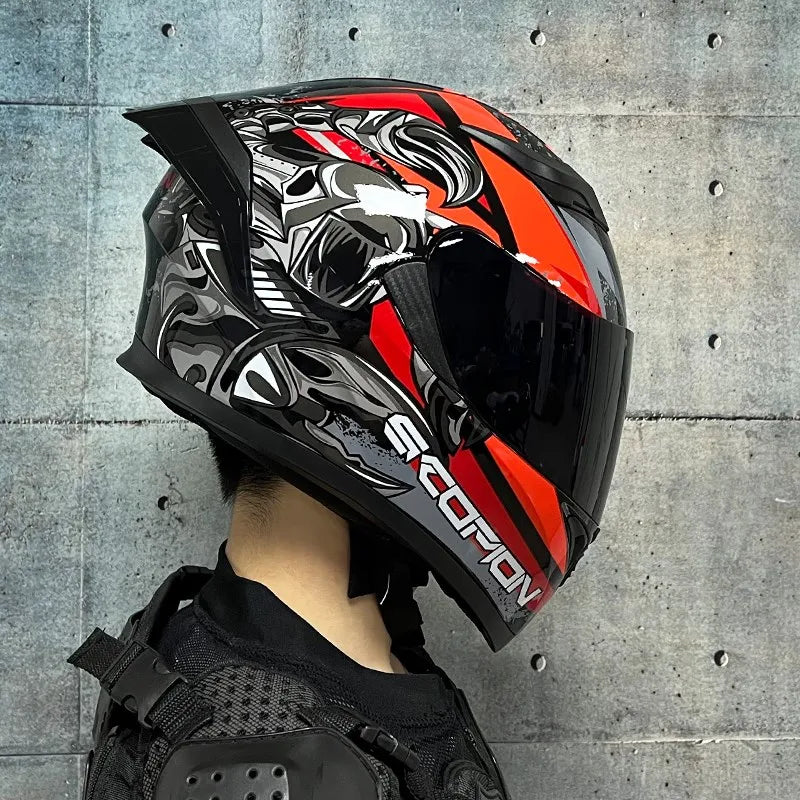 JIEKAI™ Dual-Lens Full Face Motorcycle Helmet