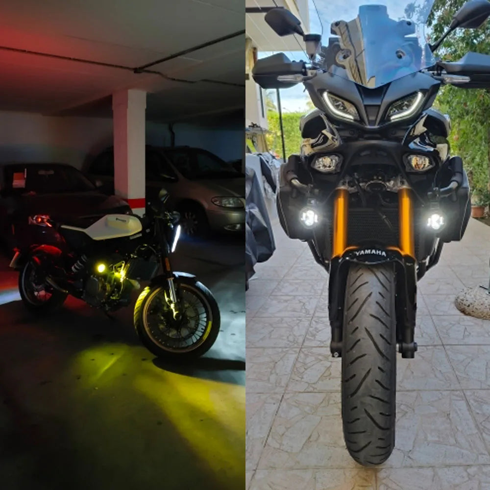 MotoVision™ – 100W Auxiliary LED Lights for Motorbikes
