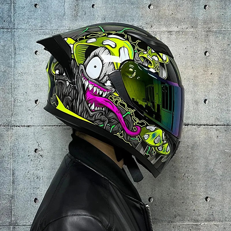 JIEKAI™ Dual-Lens Full Face Motorcycle Helmet